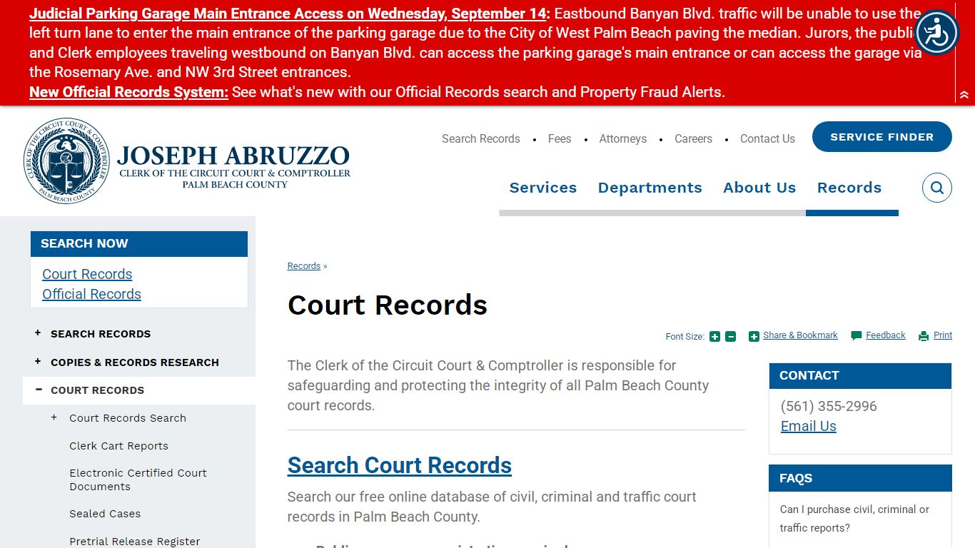 Court Records | Clerk of the Circuit Court & Comptroller, Palm Beach County